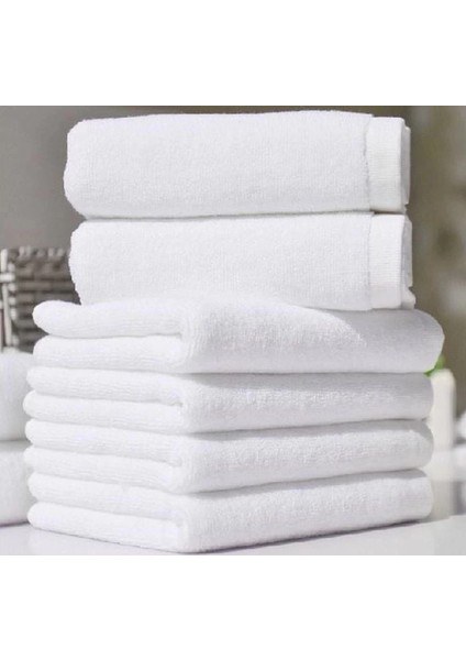 Nevresim Dünyası Otel Tipi 50X90 Yüz Havlusu Beyaz 1 Adet Fiyatıdır