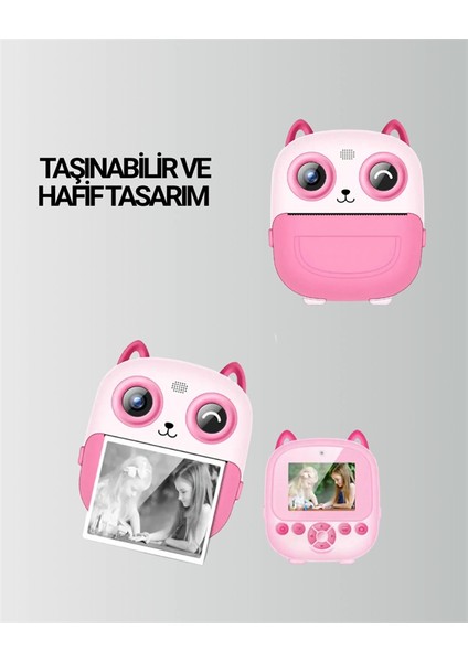 Anında Yazdıran Kamera – Çocuklara Uygun, Hafif ve Renkli fırsatları