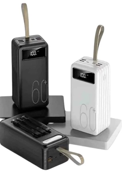 Hızlı Şarj 4 Çıkışlı Powerbank 60.000 Mah Taşınabilir Dijital Göstergeli modelleri