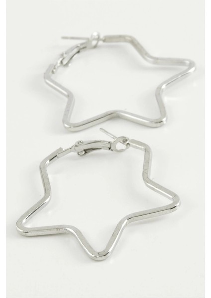 Yıldız Halka Küpe 4,5 cm