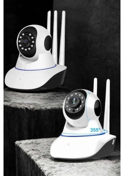 Wifi Kamerası Çift Yönlü Bebek Güvenlik Kamerası Gece Görüşlü indirimleri