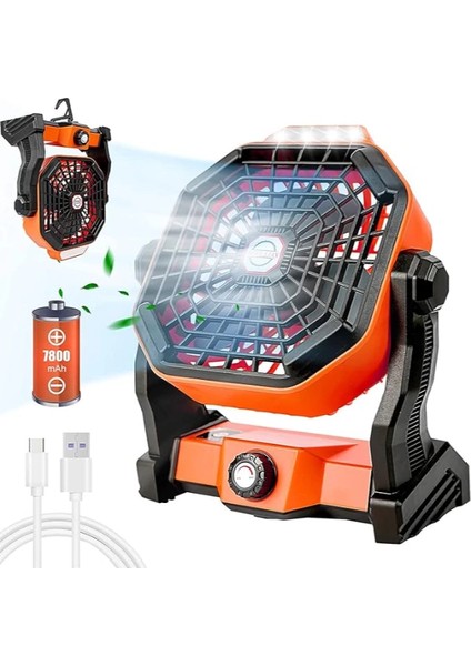 Mini Şarjlı Ledli Kare Fan fırsatları