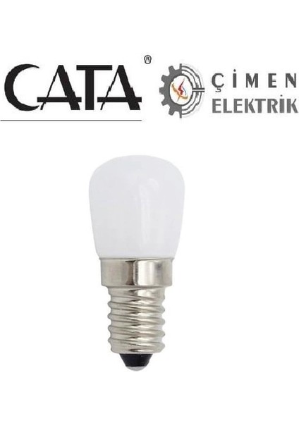 Cata Ct 4261 2W Buz Dolabı LED Ampul 6400K Beyaz Işık E14 Duy