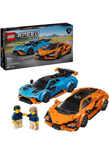 77238 LEGO Speed Champ. Lamborghini Revuelto ve Huracán Sto 607 Parça +10 Yaş