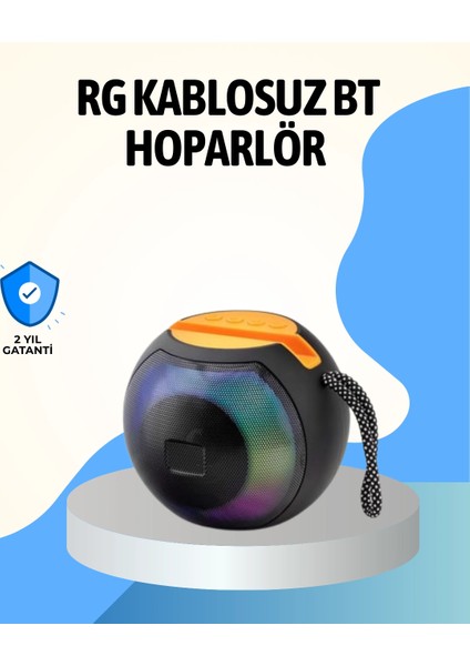Rgb LED Işıklı Güçlü Baslı Kablosuz Hoparlör