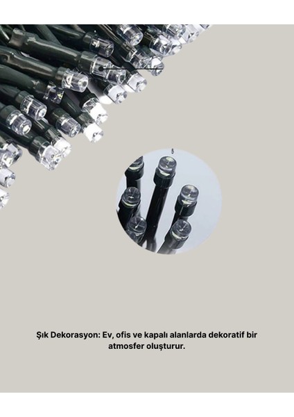 Uzun Ömürlü LED Teknolojili 10 Metre Şık Işıklı Süsleme Seti fiyatları