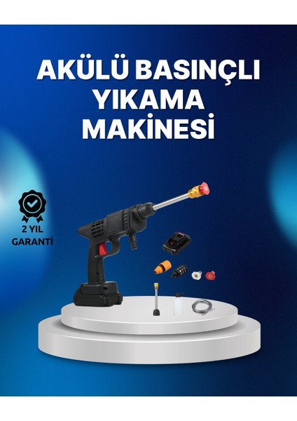 Kablosuz Taşınabilir Basınçlı Yıkama Tabancası Köpük Şişeli