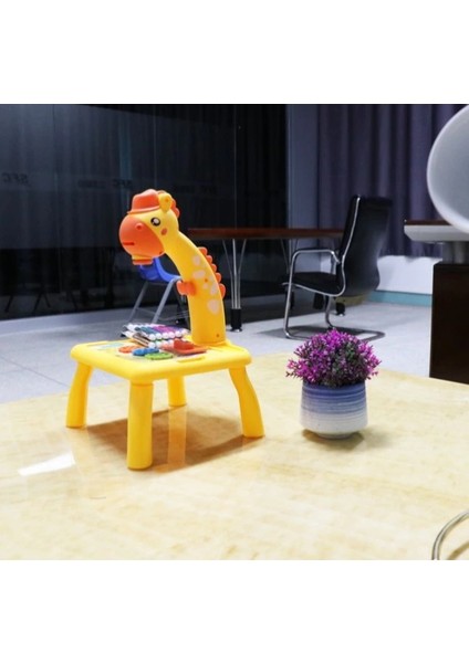 Zürafa Tasarımlı Projeksiyonlu Boyama Tahtası indirimleri