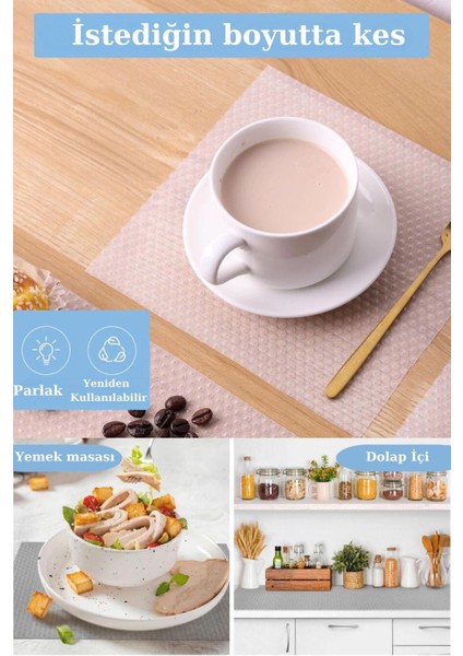 45CMX3METRE Kalın Çekmece ve Dolap Içi Raf Örtüsü Kaydırmaz Eva Raf Organizer fiyatları