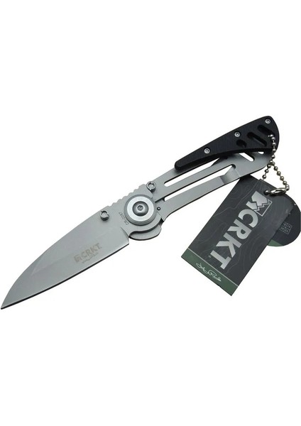 Crkt Cr 0087 Bk Kamp Çakı 18 cm - Metal Saplı, Otomatik, Kılıflı