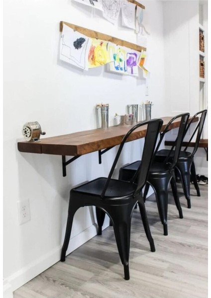 Ağır Yük Raf Altı Ayak Raf Tutucu Destekli L Demir 33 x 50 cm Siyah Montaj Aparatı (2 Adet) indirimleri