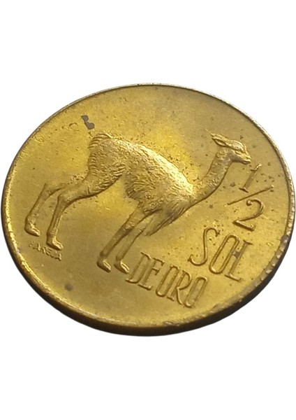 Peru 1-2 Soles Yabancı Madeni Koleksiyon Para Lotu.