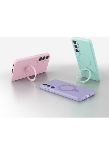 Samsung Galaxy S24 Fe Uyumlu Kılıf Magsafe Şarj Destekli Açılır Standlı Çizilmez Yumuşak Kapak fırsatları