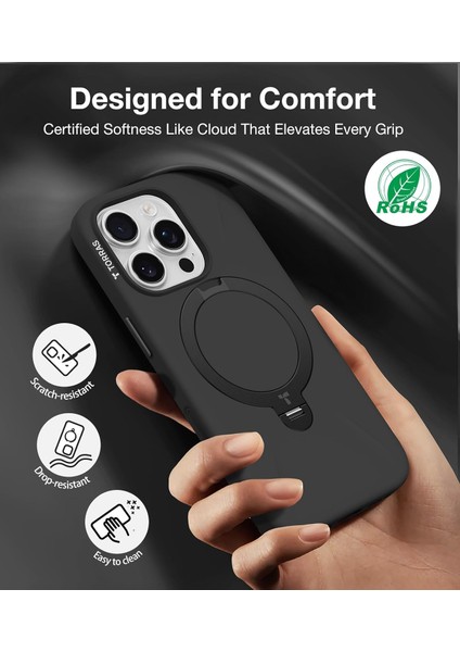 Iphone 17 Pro Uyumlu Kılıf Magsafe Şarj Destekli Açılır Standlı Çizilmez Yumuşak Mat Kapak fırsatları