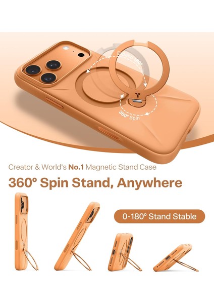 Iphone 17 Pro Uyumlu Kılıf Magsafe Şarj Destekli Açılır Standlı Çizilmez Yumuşak Mat Kapak fiyatları