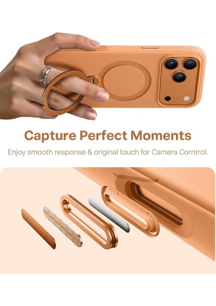 Iphone 17 Pro Uyumlu Kılıf Magsafe Şarj Destekli Açılır Standlı Çizilmez Yumuşak Mat Kapak fırsatları