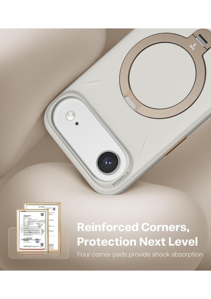 Iphone 17 Air Uyumlu Kılıf Magsafe Şarj Destekli Açılır Standlı Çizilmez Yumuşak Mat Kapak modelleri