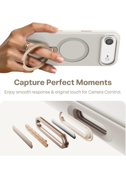 Iphone 17 Air Uyumlu Kılıf Magsafe Şarj Destekli Açılır Standlı Çizilmez Yumuşak Mat Kapak fırsatları