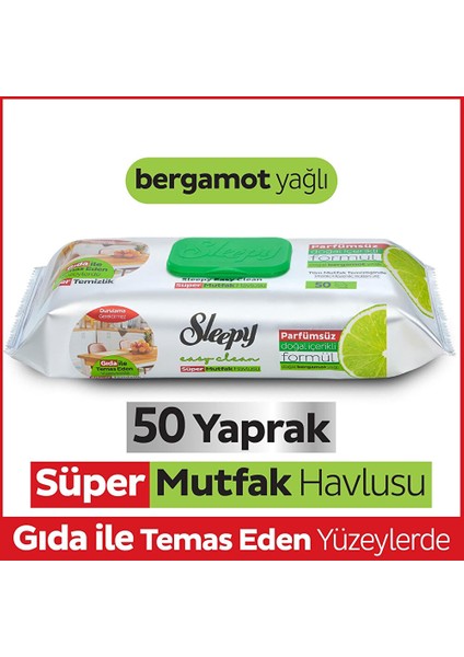 Yüzey Temizlik Süper Mutfak Havlusu Bergamot 50 Adet modelleri