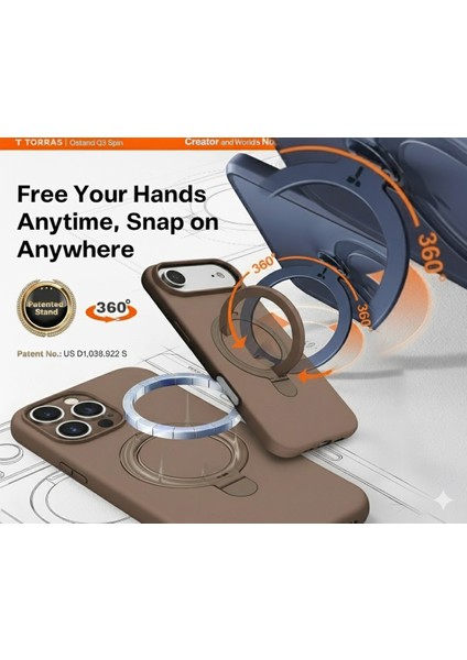 Iphone 17 Air Uyumlu Kılıf Magsafe Şarj Destekli Açılır Standlı Çizilmez Yumuşak Kapak fiyatları