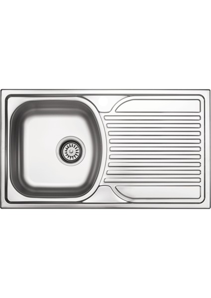 78 x 44 Mutfak Eviyesi 7844TGR Keten Sağ Damlalıklı