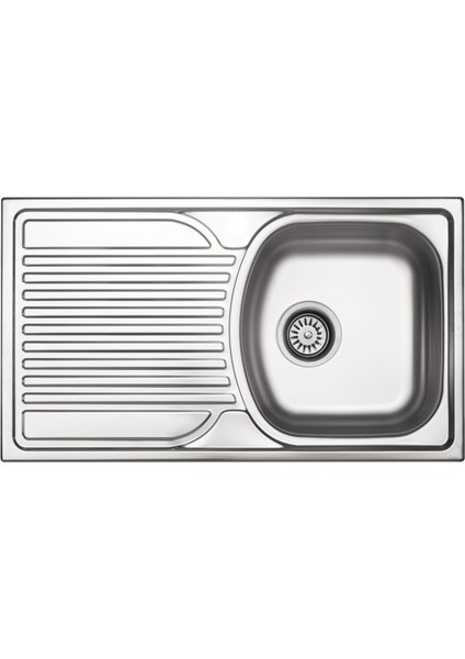 78 x 44 Mutfak Eviyesi 7844TGR Keten Sol Damlalıklı