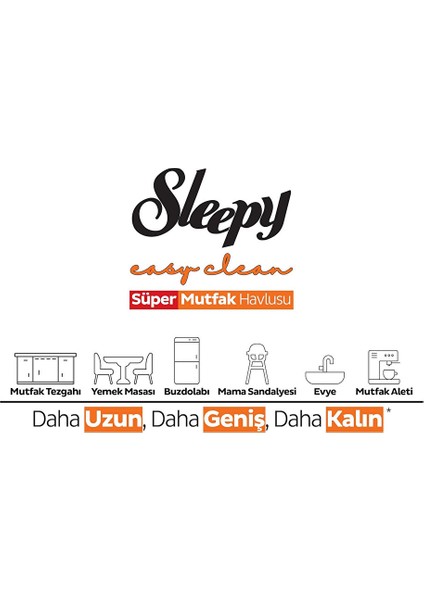 Yüzey Temizlik Süper Mutfak Havlusu Portakal 50 Adet modelleri