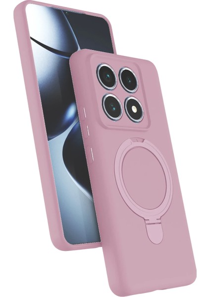 Xiaomi Mi 14T Pro Kılıf Magsafe Şarj Destekli Açılır Standlı Çizilmez Yumuşak Kapak