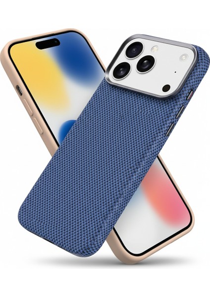 Iphone 17 Pro Max Uyumlu Kılıf Kamera Koruma Magsafe Sarj Destekli Karbon Fiber Görünüm Kapak