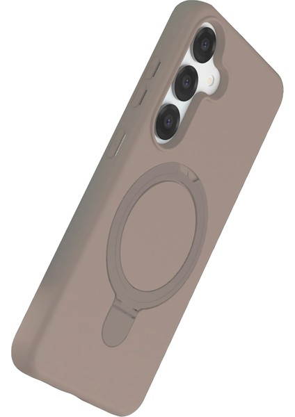 Samsung Galaxy S25 Kılıf Magsafe Şarj Destekli Açılır Standlı Çizilmez Yumuşak Kapak modelleri