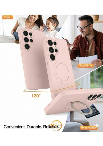 Samsung Galaxy S25 Ultra Uyumlu Kılıf Magsafe Şarj Destekli Açılır Standlı Çizilmez Yumuşak Kapak fiyatları