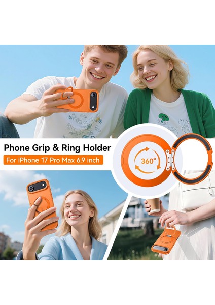 Iphone 17 Air Uyumlu Kılıf Magsafe Şarj Destekli Açılır Standlı Çizilmez Yumuşak Mat Kapak modelleri