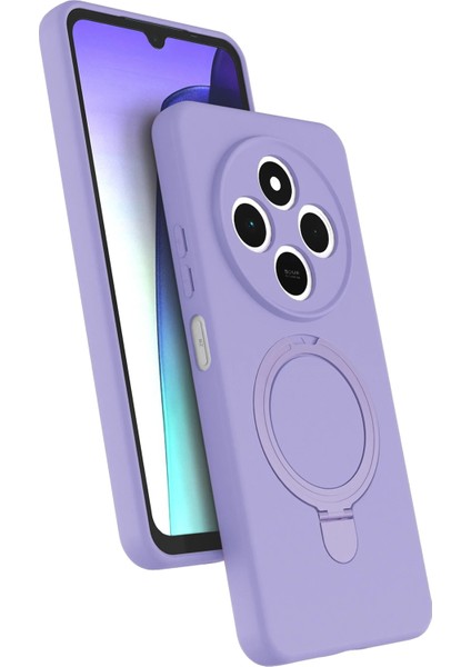 Xiaomi Redmi 14C Kılıf Magsafe Şarj Destekli Açılır Standlı Çizilmez Yumuşak Kapak