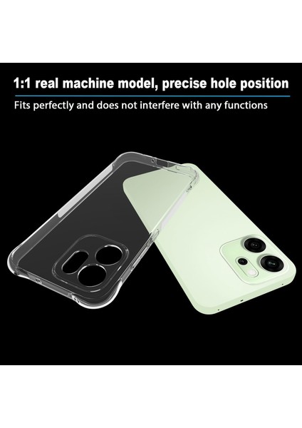 Oppo Reno 14F 5g Uyumlu Kılıf Kamera Çıkıntılı Kristal Şeffaf Kaymaz Silikon Kapak modelleri