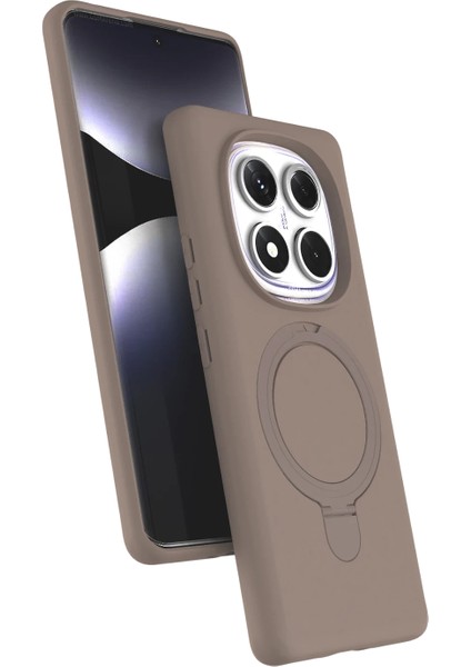 Xiaomi Redmi Note 14 Pro 4g Kılıf Magsafe Şarj Destekli Açılır Standlı Çizilmez Yumuşak Kapak