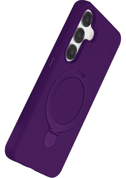 Samsung Galaxy S25 Kılıf Magsafe Şarj Destekli Açılır Standlı Çizilmez Yumuşak Kapak modelleri