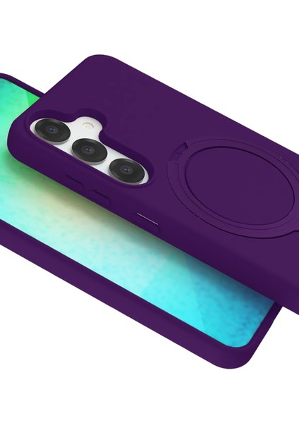 Samsung Galaxy S25 Kılıf Magsafe Şarj Destekli Açılır Standlı Çizilmez Yumuşak Kapak fırsatları