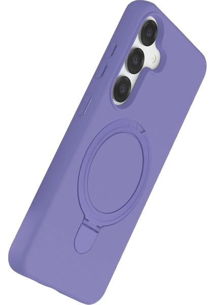 Samsung Galaxy S25 Kılıf Magsafe Şarj Destekli Açılır Standlı Çizilmez Yumuşak Kapak modelleri