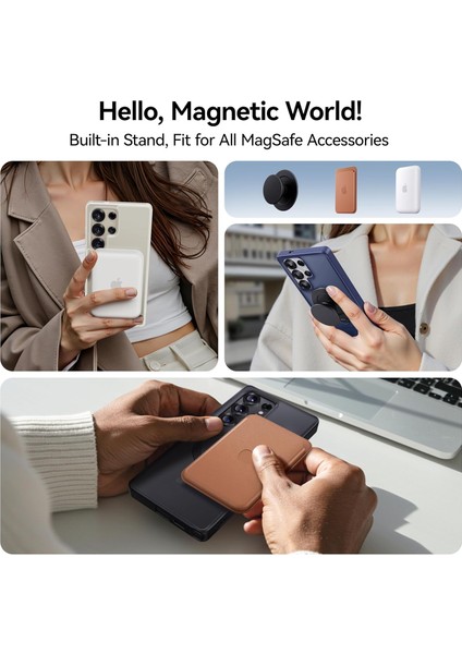 Samsung Galaxy S25 Ultra Uyumlu Kılıf Magsafe Şarj Destekli Açılır Standlı Çizilmez Yumuşak Kapak modelleri