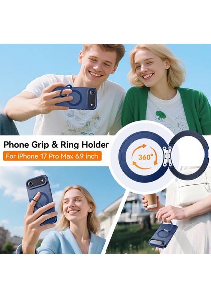 Iphone 17 Air Uyumlu Kılıf Magsafe Şarj Destekli Açılır Standlı Çizilmez Yumuşak Mat Kapak modelleri