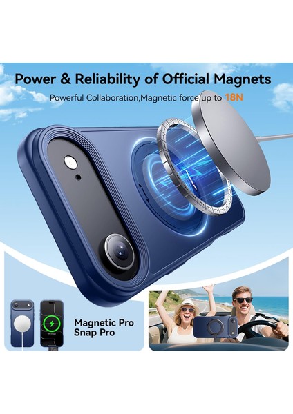 Iphone 17 Air Uyumlu Kılıf Magsafe Şarj Destekli Açılır Standlı Çizilmez Yumuşak Mat Kapak fırsatları