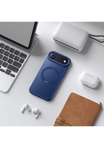 Iphone 17 Air Uyumlu Kılıf Magsafe Şarj Destekli Açılır Standlı Çizilmez Yumuşak Mat Kapak indirimleri