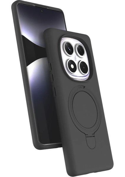 Xiaomi Redmi Note 14 Pro 5g Kılıf Magsafe Şarj Destekli Açılır Standlı Çizilmez Yumuşak Kapak