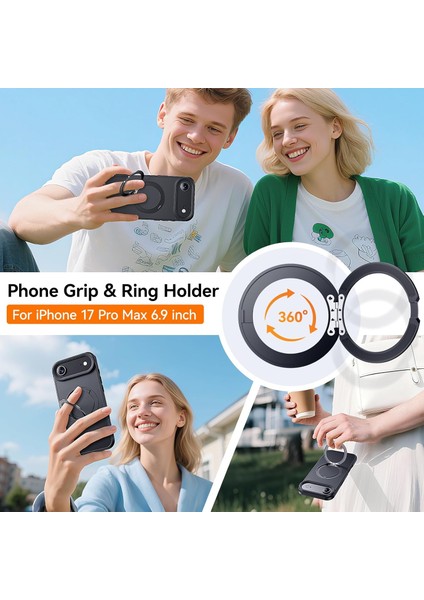 Iphone 17 Air Uyumlu Kılıf Magsafe Şarj Destekli Açılır Standlı Çizilmez Yumuşak Mat Kapak modelleri