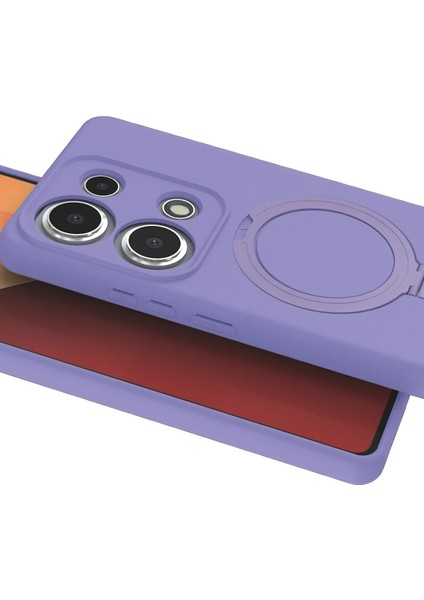 Xiaomi Redmi Note 13 Pro 4g Kılıf Magsafe Şarj Destekli Açılır Standlı Çizilmez Yumuşak Kapak modelleri