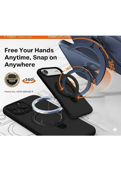 Iphone 17 Air Uyumlu Kılıf Magsafe Şarj Destekli Açılır Standlı Çizilmez Yumuşak Kapak fiyatları