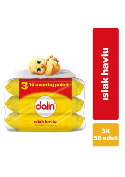 Klasik Bebek Islak Mendil 3X56 Adet fiyatları