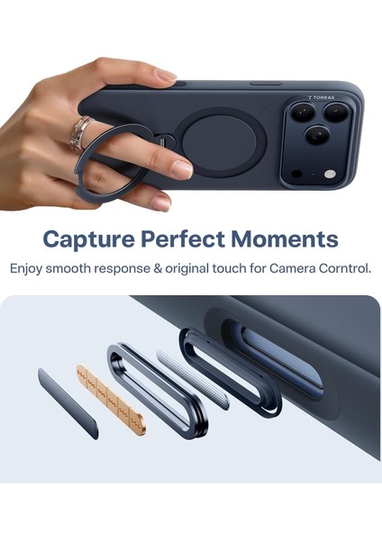 Iphone 17 Pro Max Uyumlu Kılıf Magsafe Şarj Destekli Açılır Standlı Çizilmez Yumuşak Mat Kapak modelleri