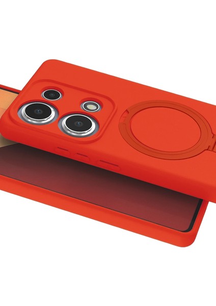 Xiaomi Redmi Note 13 Pro 4g Kılıf Magsafe Şarj Destekli Açılır Standlı Çizilmez Yumuşak Kapak modelleri
