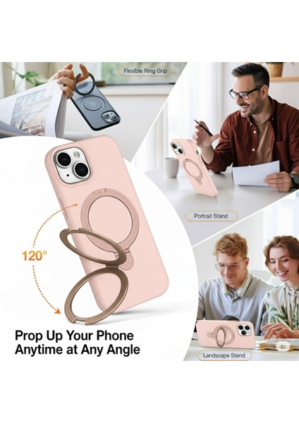 Iphone 15 Plus Uyumlu Kılıf Magsafe Şarj Destekli Açılır Standlı Çizilmez Yumuşak Kapak fiyatları